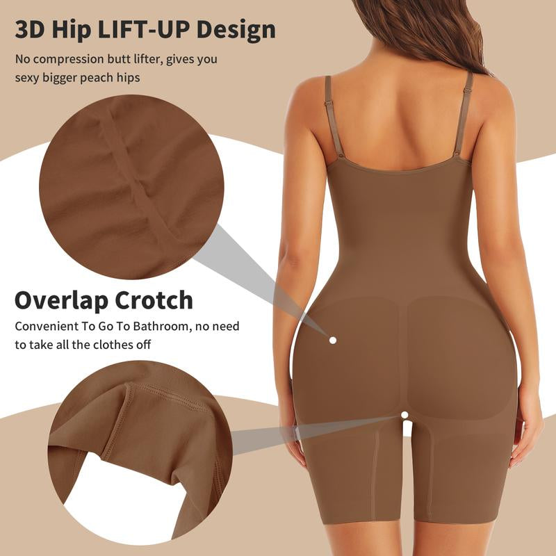 Shapewear Bodysuit for Women Tummy Control - Butt Lifting Fajas Full Body Shaper Seamless Thigh Slimmer Shorts Outdoorfun