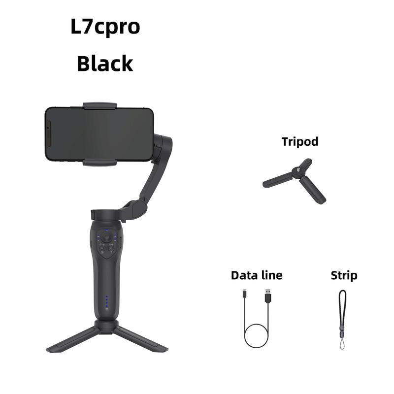 Comitok L7C PRO 3-Axis Smartphone Gimbal Stabilizer for Video Recording with Face/Object Tracking, Compatible with iPhone 14/13/12/11 Pro Max and Android Devices, Includes Selfie Holder and Camera Stabilization Kit